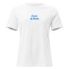T-shirt Femme "Souleu & Baieta" – Élégance Décontractée & Broderie Méditerranéenne