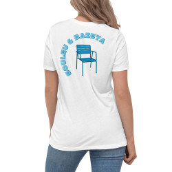 T-shirt Femme "Souleu & Baieta" – Élégance Décontractée & Broderie Méditerranéenne