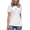 T-shirt Femme "Souleu & Baieta" – Élégance Décontractée & Broderie Méditerranéenne