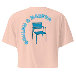 Crop Top Femme "Souleu & Baieta" – Broderie Méditerranéenne & Dos Illustré