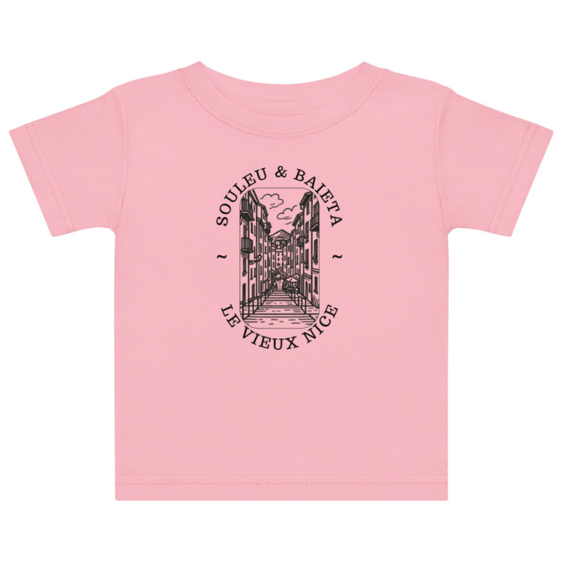 T-shirt Bébé "Vieux Nice - Souleu & Baieta" : Le Charme Niçois Dès Le Berceau T-shirt Bébé "Vieux Nice - Souleu & Baieta" : Le Charme Niçois Dès Le Berceau