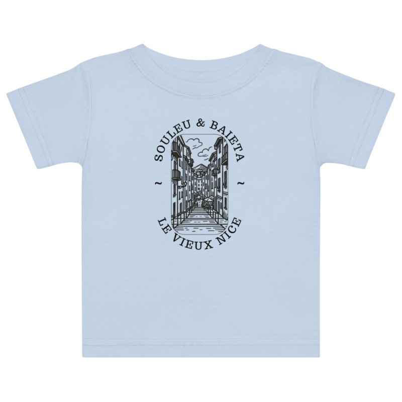 T-shirt Bébé "Vieux Nice - Souleu & Baieta" : Le Charme Niçois Dès Le Berceau T-shirt Bébé "Vieux Nice - Souleu & Baieta" : Le Charme Niçois Dès Le Berceau