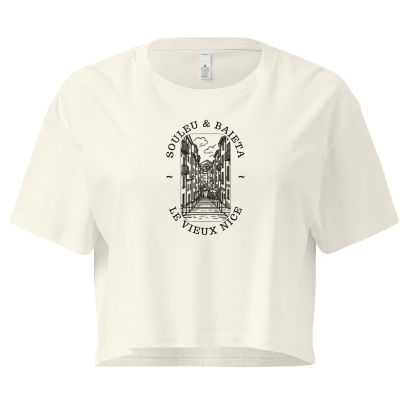 Crop Top "Vieux Nice - Souleu & Baieta" : L'Été Méditerranéen à Porter Crop Top "Vieux Nice - Souleu & Baieta" : L'Été Méditerranéen à Porter