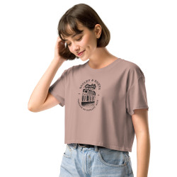 Crop top « Cascade de Gairaut Souleu & Baieta » – Illustration de Nice