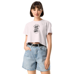 Crop top « Cascade de Gairaut Souleu & Baieta » – Illustration de Nice