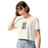Crop top « Cascade de Gairaut Souleu & Baieta » – Illustration de Nice