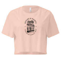 Crop top « Cascade de Gairaut Souleu & Baieta » – Illustration de Nice