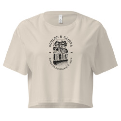 Crop top « Cascade de Gairaut Souleu & Baieta » – Illustration de Nice