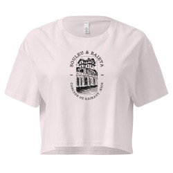 Crop top « Cascade de Gairaut Souleu & Baieta » – Illustration de Nice