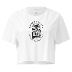 Crop top « Cascade de Gairaut Souleu & Baieta » – Illustration de Nice