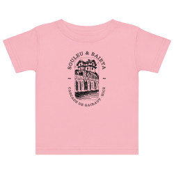 T-shirt bébé « Cascade de Gairaut Souleu & Baieta » – Illustration douce et authentique de Nice