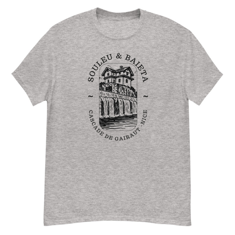T-shirt « Cascade de Gairaut Souleu & Baieta » – Élégance et confort méditerranéen