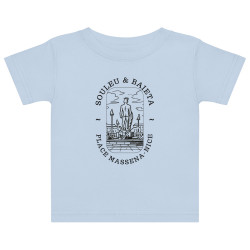 T-shirt Bébé Place Masséna à Nice – Douceur Méditerranéenne et Confort au Quotidien