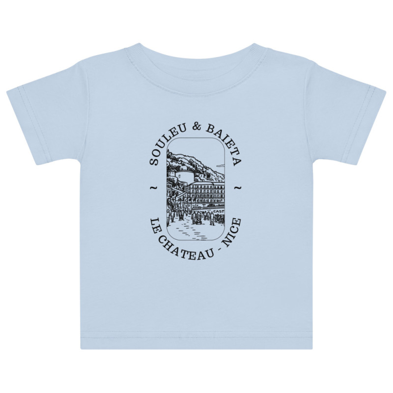 T-shirt bébé Château de Nice, confort azuréen au quotidien T-shirt bébé Château de Nice, confort azuréen au quotidien