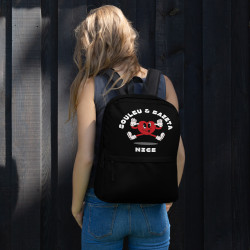 Sac à dos "Souleu & Baieta – Nice" avec cœur rigolo