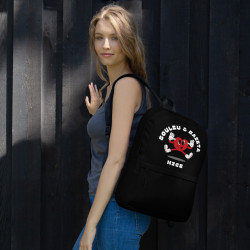 Sac à dos "Souleu & Baieta – Nice" avec cœur rigolo