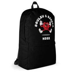 Sac à dos "Souleu & Baieta – Nice" avec cœur rigolo