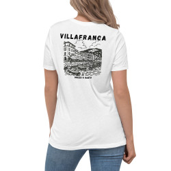 T-shirt femme “Villafranca” – Illustration de la rade de Villefranche-sur-Mer