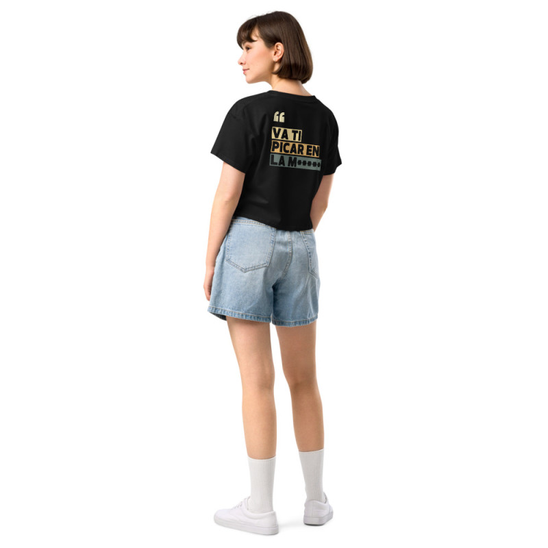 Crop top Souleu & Baieta – édition "Va ti picar en la merda" Crop top Souleu & Baieta – édition "Va ti picar en la merda"