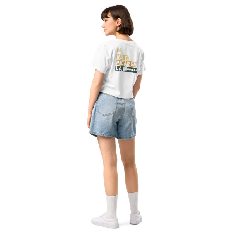 Crop top Souleu & Baieta – édition "Va ti picar en la merda" Crop top Souleu & Baieta – édition "Va ti picar en la merda"