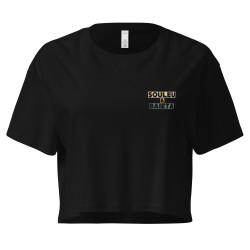 Crop top Souleu & Baieta – édition "Va ti picar en la merda"