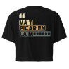 Crop top Souleu & Baieta – édition "Va ti picar en la merda"