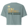 Crop top Souleu & Baieta – édition "Va ti picar en la merda"