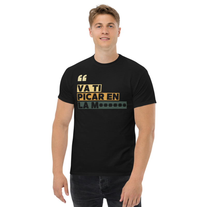 T-shirt "Va ti picar en la ***** " – L’élégance niçoise, version frontale