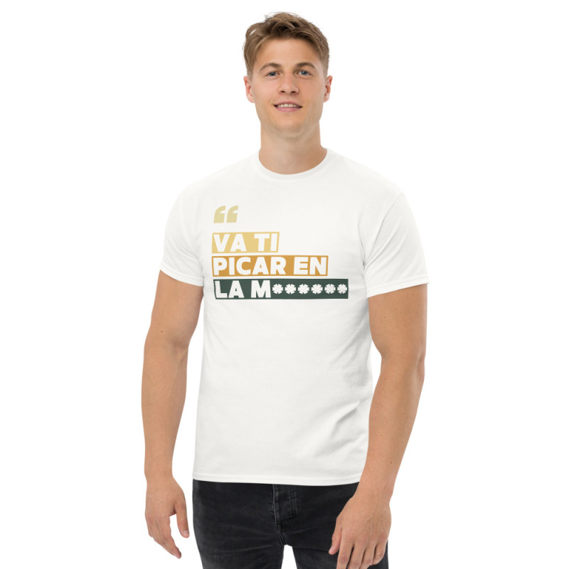 T-shirt "Va ti picar en la ***** " – L’élégance niçoise, version frontale