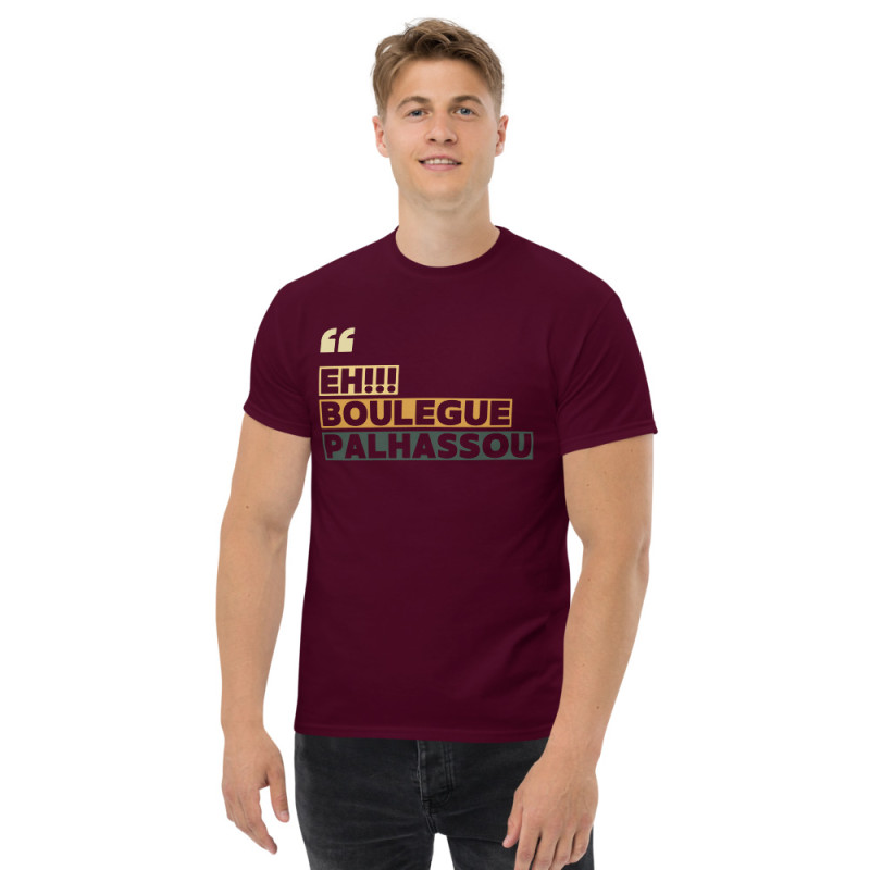 T-shirt Eh boulegue palhassou par "Souleu & Baieta" – Structuré, stylé... et un brin insolent T-shirt Eh boulegue palhassou par "Souleu & Baieta" – Structuré, stylé... et un brin insolent