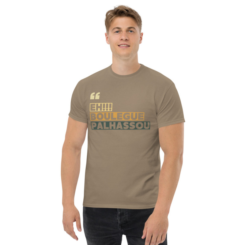 T-shirt Eh boulegue palhassou par "Souleu & Baieta" – Structuré, stylé... et un brin insolent T-shirt Eh boulegue palhassou par "Souleu & Baieta" – Structuré, stylé... et un brin insolent