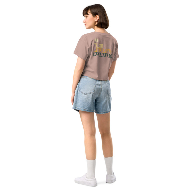 Crop top Eh boulegue palhassou by "Souleu & Baieta" – L’esprit de la Côte d’Azur Crop top Eh boulegue palhassou by "Souleu & Baieta" – L’esprit de la Côte d’Azur