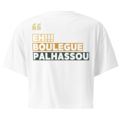 Crop top Eh boulegue palhassou by "Souleu & Baieta" – L’esprit de la Côte d’Azur