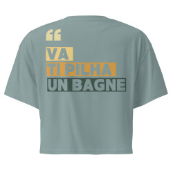 Crop top "Va ti pilha un bagne" | Souleu & Baieta