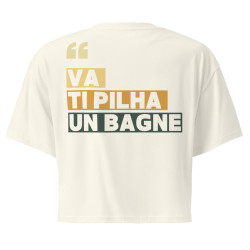 Crop top "Va ti pilha un bagne" | Souleu & Baieta