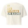 Crop top "Va ti pilha un bagne" | Souleu & Baieta
