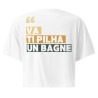 Crop top "Va ti pilha un bagne" | Souleu & Baieta
