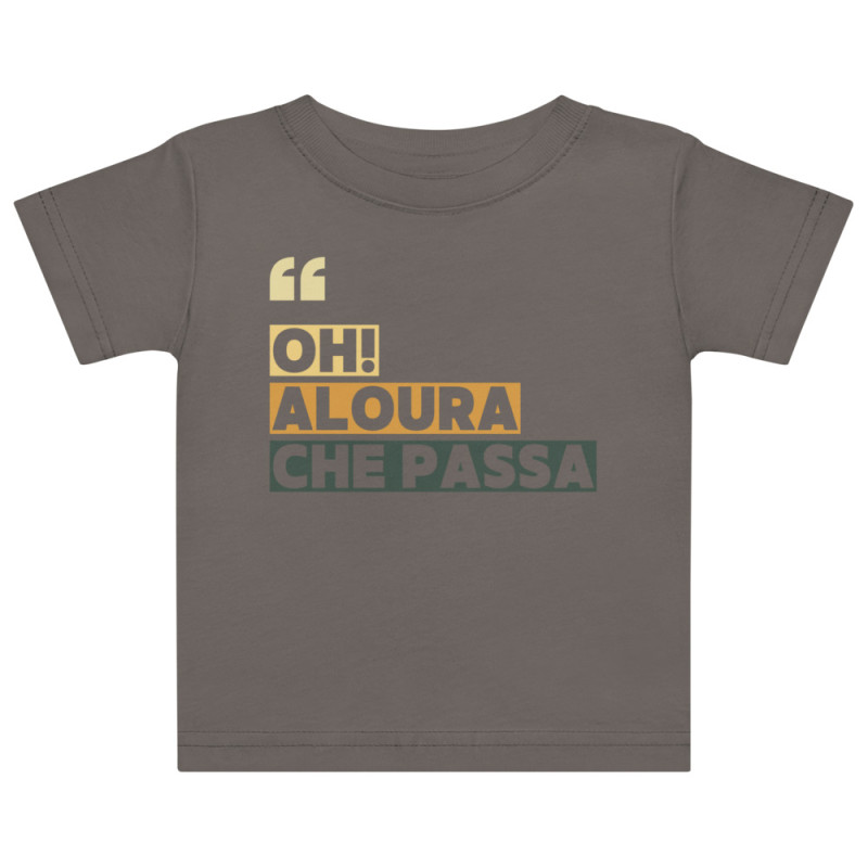 T-shirt bébé “Oh aloura che passa” | Édition Niçoise T-shirt bébé “Oh aloura che passa” | Édition Niçoise