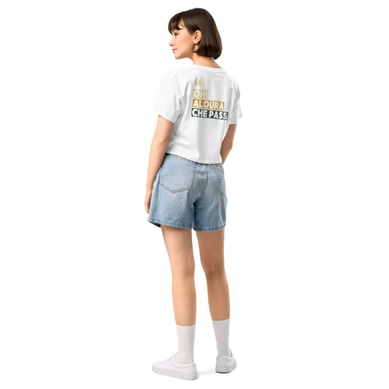 Crop top "Oh aloura che passa” | “Souleu & Baieta" Crop top "Oh aloura che passa” | “Souleu & Baieta"