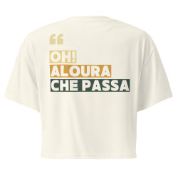 Crop top  "Oh aloura che passa” |  “Souleu & Baieta"