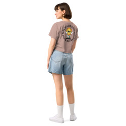 Crop Top Femme "Lou souleu mi fa canta..." | "Souleu & Baieta"