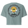 Crop Top Femme "Lou souleu mi fa canta..." | "Souleu & Baieta"