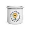 Mug émaillé  "Lou souleu mi fa canta e tu mi fa caga"