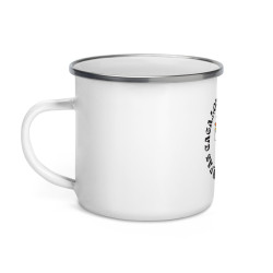 Mug émaillé  "Lou souleu mi fa canta e tu mi fa caga"
