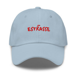 Casquette de Baseball brodée “Estrasse” – L’élégance niçoise avec une touche d’ironie
