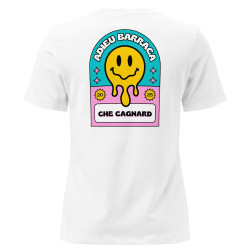 T-shirt Femme "Adieu Baraca – Che Cagnard" (brodé & imprimé)