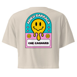 Crop Top "Adieu Barraca – Che Cagnard" (brodé & imprimé)