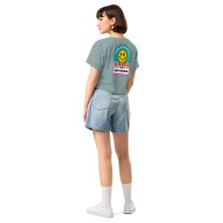 Crop Top "Adieu Barraca – Che Cagnard" (brodé & imprimé)
