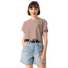 Crop Top "Adieu Barraca – Che Cagnard" (brodé & imprimé)