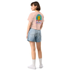 Crop Top "Adieu Barraca – Che Cagnard" (brodé & imprimé)